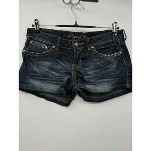 Request Jeans Shorts Low Rise Dark Blue Juniors  9/29‎